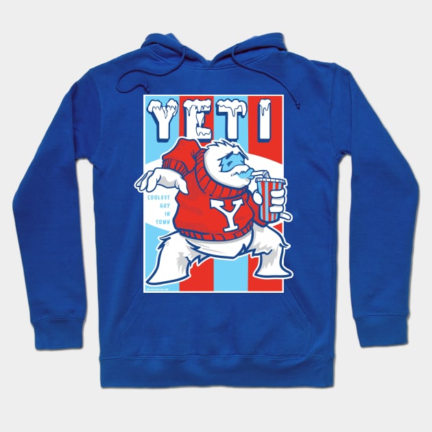 Yeti - coolest guy in town Hoodie by Mattocks Design